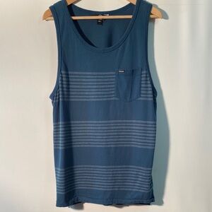 Volcom Blue Striped Tank Top